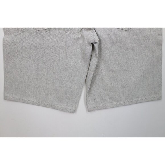 Deadstock Vtg 90s Marithe Francois Girbaud Mens 32 Baggy Denim Jean Shorts Gray - Picture 16 of 16